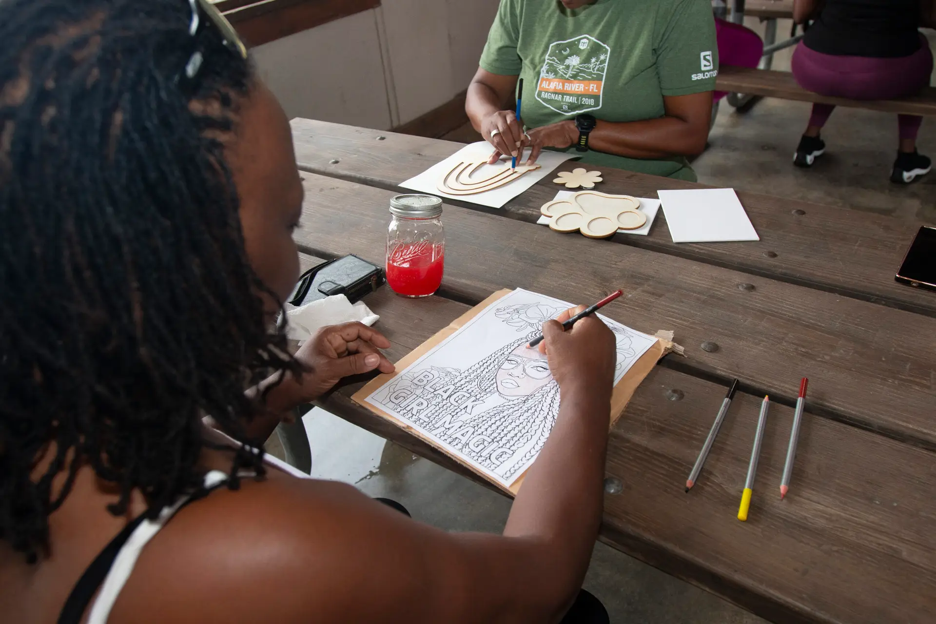 Camp cousins Coloring and  Chilling at Melanated Campout Black camping experience Georgia