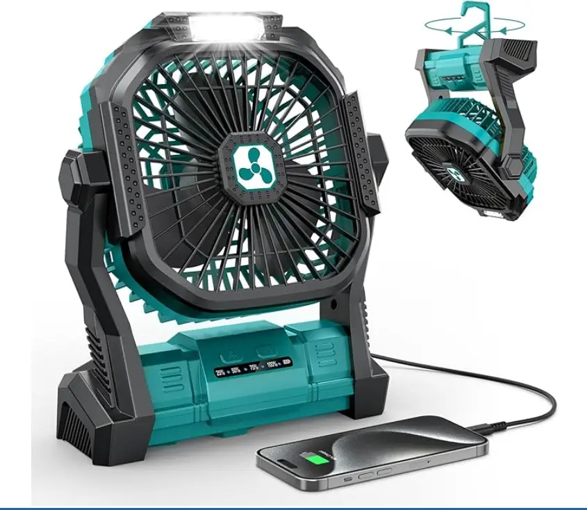 ONLYNEW Rechargeable Camping Fan