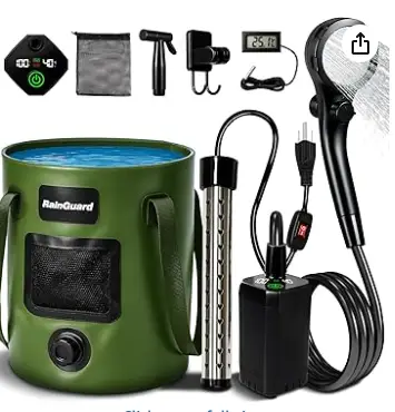 MotivekitTM Portable Immersion Camp Shower