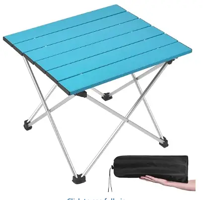 Grope Portable Aluminum Roll-Up Camping Table