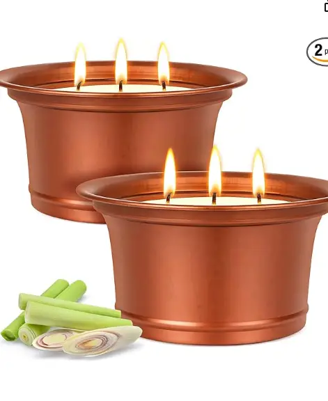 Citronella Candles — Lemongrass + Natural